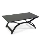 Salotto Realizzato in Alluminio con Braccioli in Teak del Brasile - Diario Viadurini