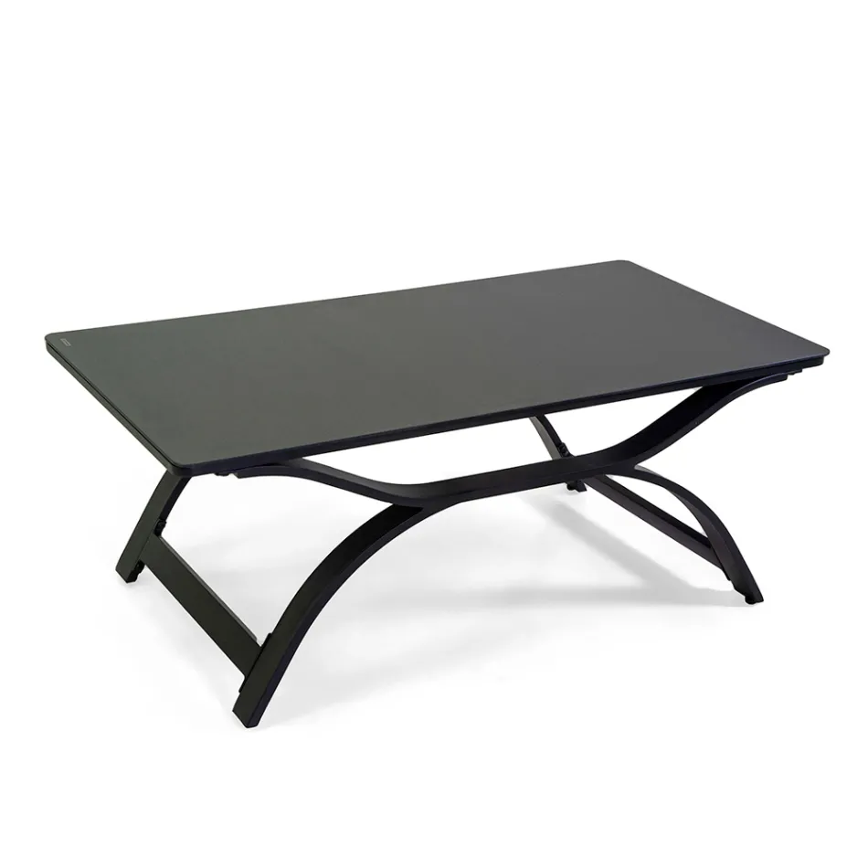 Salotto Realizzato in Alluminio con Braccioli in Teak del Brasile - Diario Viadurini