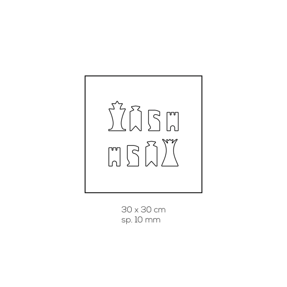 Scacchiera per Scacchi e Dama in Cristallo Acrilico Made in Italy - Smanto Viadurini