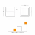 Scaffale luminoso a cubo Slide Open Cube design moderno fatto Italia Viadurini