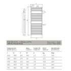 Scaldasalvietta Elettrico dal Design Classico in Acciaio Made in Italy - Roma Viadurini