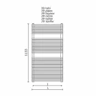 Scaldasalviette Bagno Idraulico Design Verticiale in Acciaio 1013 W - Grifone Viadurini