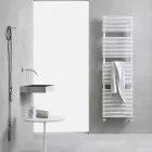 Scaldasalviette Bagno Idraulico Design Verticiale in Acciaio 1013 W - Grifone Viadurini