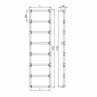 Scaldasalviette Componibile Idraulico Tubo d'Ottone Oro a 311 W - Caesar Viadurini