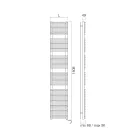 Scaldasalviette con Sistema Elettrico e Struttura in Acciaio Made in Italy - Sciroppo Viadurini