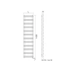 Scaldasalviette con Sistema Elettrico in Acciaio al Carbonio - Praline Viadurini