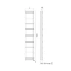 Scaldasalviette con Sistema Elettrico in Acciaio Made in Italy - Ananas Viadurini