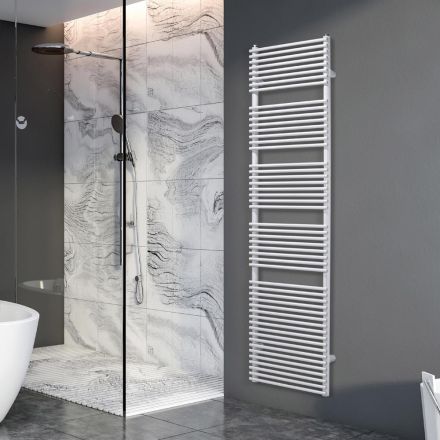 Scaldasalviette con Sistema Idraulico e Struttura in Acciaio Made in Italy - Sciroppo Viadurini