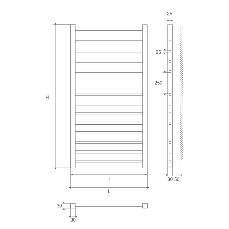 Scaldasalviette Cromato Fino a 486 Watt di Resa Made in Italy - Padova Viadurini