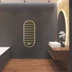 Scaldasalviette di Design a “Tutto Tondo Slim” in Acciaio Made in Italy - Smooth Viadurini