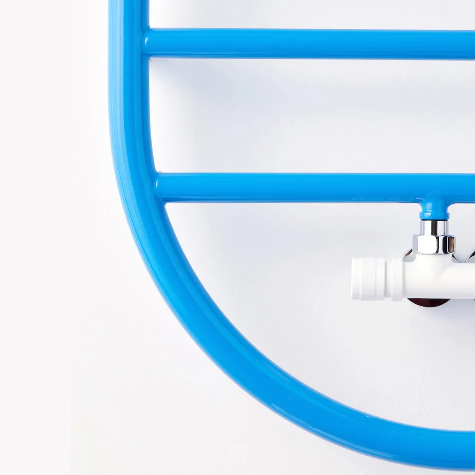 Scaldasalviette di Design a “Tutto Tondo Slim” in Acciaio Made in Italy - Smooth Viadurini