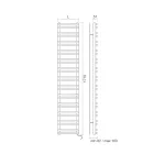 Scaldasalviette Elettrico con Elementi Orizzontali Made in Italy - Amaretti Viadurini