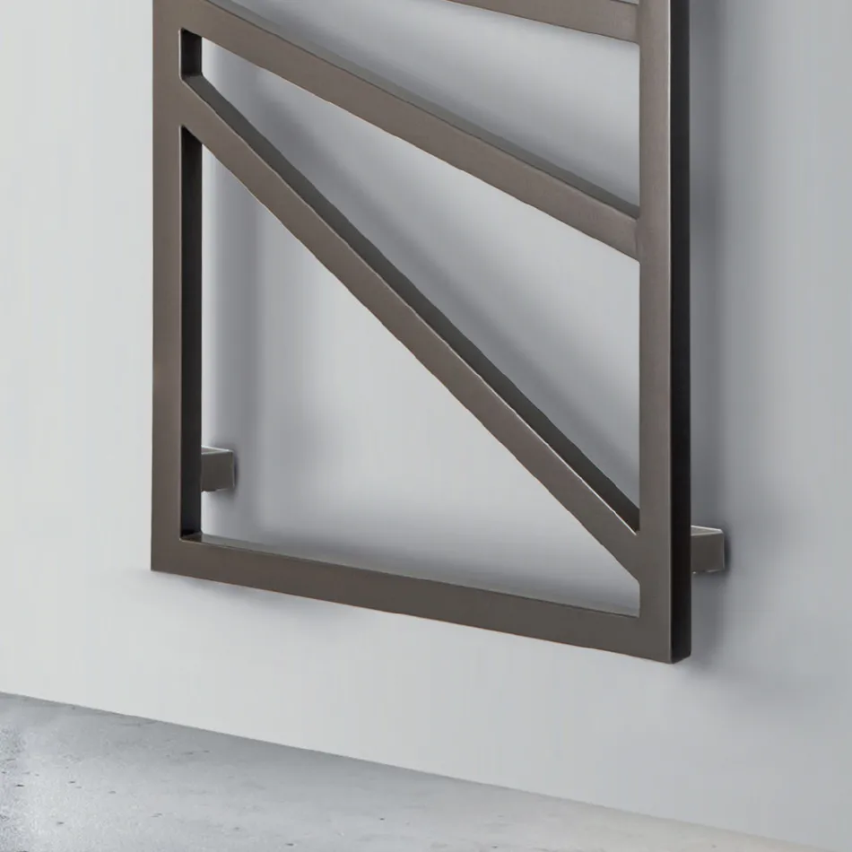 Scaldasalviette Elettrico con Elementi Quadrati Made in Italy - Mandorle Viadurini