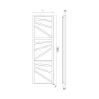 Scaldasalviette Elettrico con Elementi Quadrati Made in Italy - Mandorle Viadurini