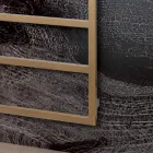 Scaldasalviette Elettrico con Linee Semplici in Acciaio Made in Italy - Pistacchio Viadurini