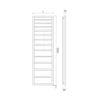 Scaldasalviette Elettrico con Linee Semplici in Acciaio Made in Italy - Pistacchio Viadurini