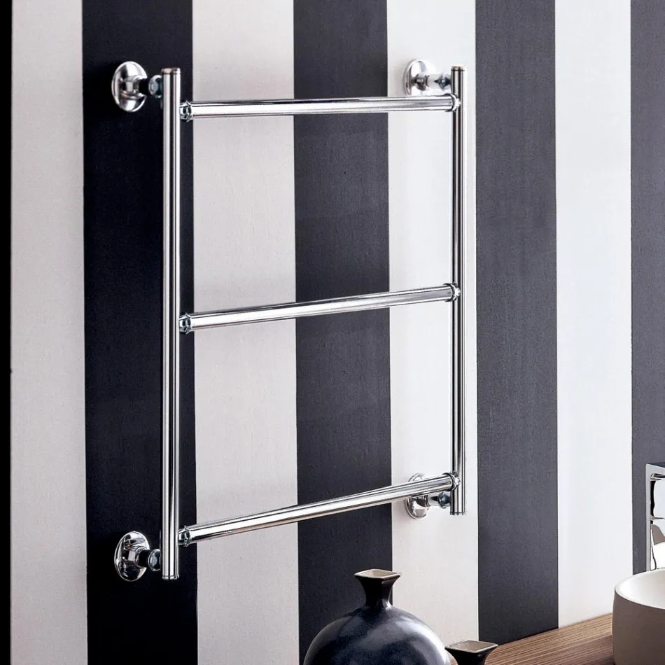 Scaldasalviette elettrico cromato design moderno Gaia by Scirocco H Viadurini