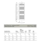Scaldasalviette Elettrico in Acciaio di Diversi Colori Made in Italy - Ibis Viadurini