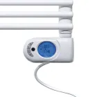 Scaldasalviette Elettrico in Acciaio Finitura Alluminio Made in Italy - Brioches Viadurini