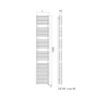 Scaldasalviette Elettrico in Acciaio Finitura Alluminio Made in Italy - Brioches Viadurini