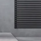 Scaldasalviette Elettrico in Acciaio Finitura Jet Black Made in Italy - Brownies Viadurini