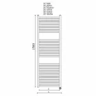 Scaldasalviette Elettrico per il Bagno Design Verticale in Acciaio 300 W - Italo Viadurini