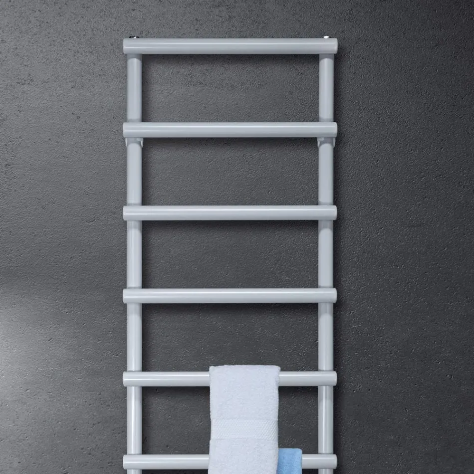 Scaldasalviette Idraulico con Elementi Circolari Made in Italy - Fragola Viadurini