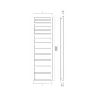 Scaldasalviette Idraulico con Linee Semplici in Acciaio Made in Italy - Pistacchio Viadurini