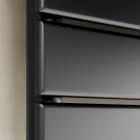 Scaldasalviette Idraulico in Acciaio al Carbonio Nero Made in Italy - Carezza Viadurini