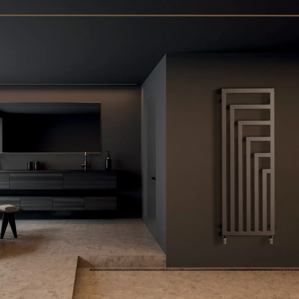 Scaldasalviette Idraulico in Acciaio dal Design Moderno Made in Italy - Potentia Viadurini