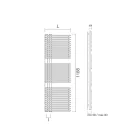 Scaldasalviette in Acciaio al Carbonio con Sistema Misto - Arachidi Viadurini