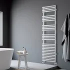 Scaldasalviette Misto in Acciaio Finitura Bianco Puro Made in Italy - Limone Viadurini