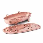 Scaldavivande da Tavolo per Pentole in Rame Made in Italy 45x23 cm - Mariaelena Viadurini