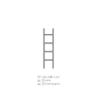 Scaletta Porta Asciugamani Bagno Cristallo Acrilico Trasparente - Astuta Viadurini