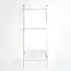 Scaletta Porta Asciugamani in Plexiglass Bianco Made in Italy - Jamira Viadurini