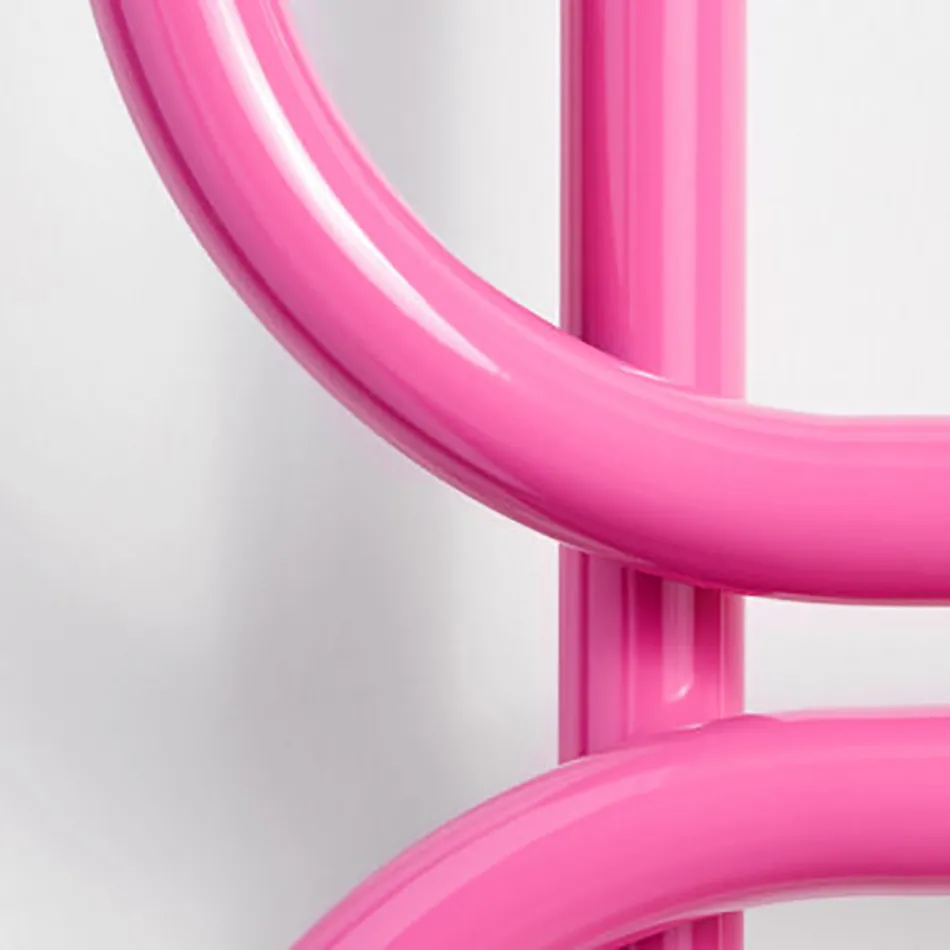 Scaletta Scaldasalviette Elettrica in Acciaio Piatto Colorato Made in Italy - Chain Viadurini