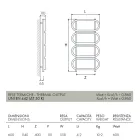 Scaletta Scaldasalviette Elettrica in Acciaio Rotondo Colorato Made in Italy - Chain Viadurini