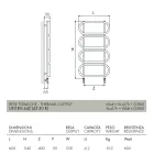 Scaletta Scaldasalviette Idraulica in Acciaio Rotondo Colorato Made in Italy - Chain Viadurini
