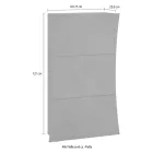 Scarpiera a Colonna 3 Ante in Legno Laccato Bianco Lucido ad Arco - Sabine Viadurini