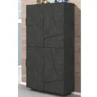 Scarpiera Alta o Bassa in Legno Sostenibile Design a 2 o 4 Ante - Fjona Viadurini