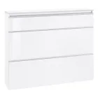 Scarpiera Bianca o Antracite 3 Ante Legno Sostenibile Design - Emanuelito Viadurini