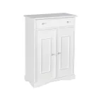 Scarpiera con 1 Cassetto e 2 Ante in Legno Realizzata in Italia - Lasa Viadurini