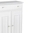 Scarpiera con 1 Cassetto e 2 Ante in Legno Realizzata in Italia - Lasa Viadurini