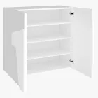 Scarpiera da Interno con 2 Ante in Melaminico Made in Italy - Naditza Viadurini