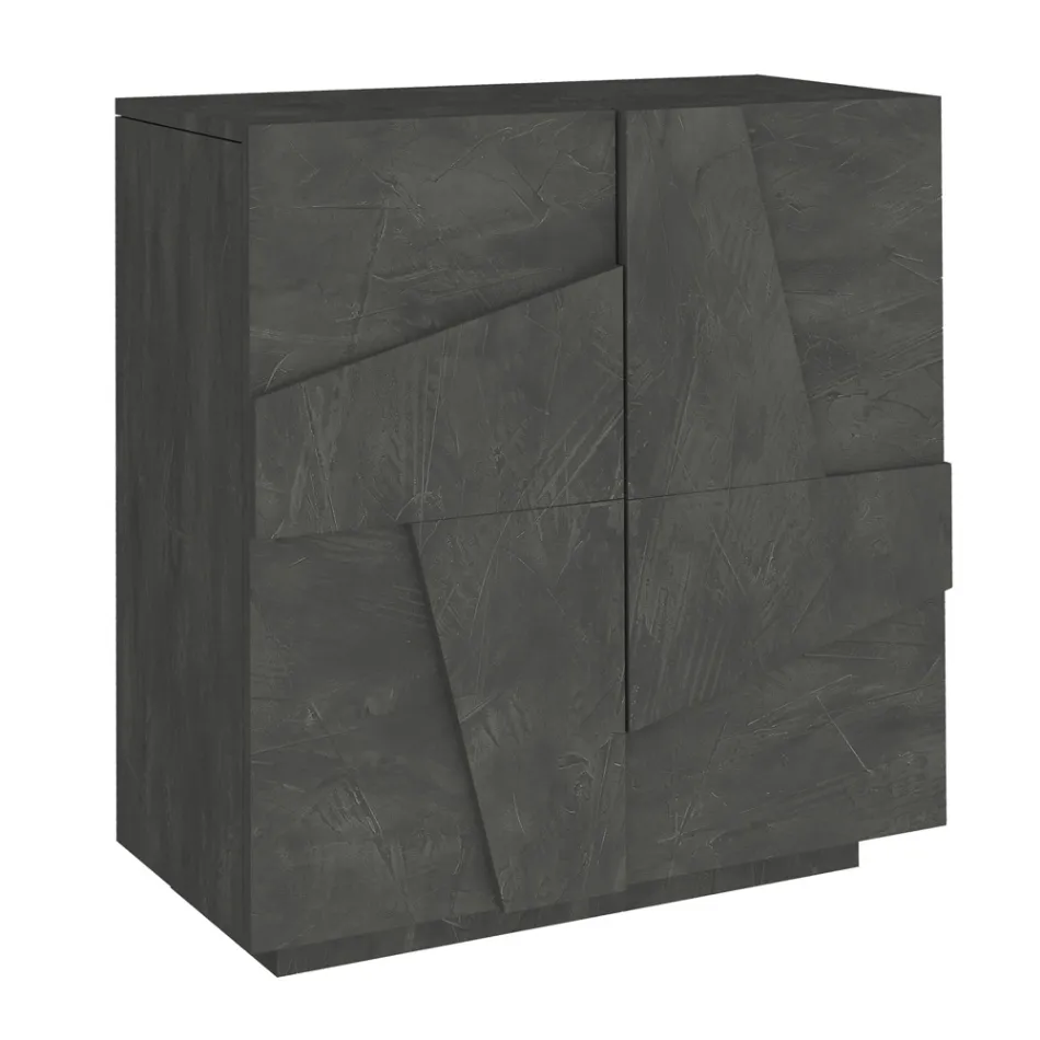 Scarpiera da Interno con 2 Ante in Melaminico Made in Italy - Naditza Viadurini