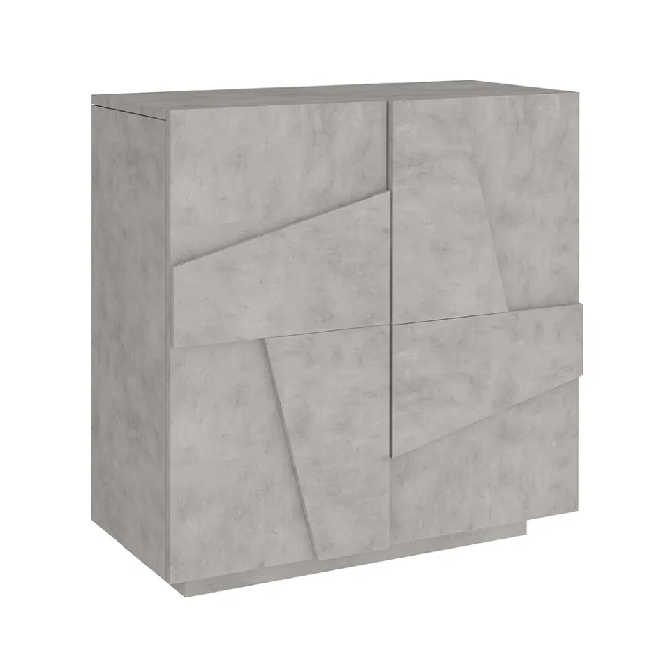 Scarpiera da Interno con 2 Ante in Melaminico Made in Italy - Naditza Viadurini