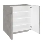 Scarpiera da Interno con 2 Ante in Melaminico Made in Italy - Naditza Viadurini