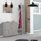 Scarpiera da Interno con 2 Ante in Melaminico Made in Italy - Naditza Viadurini