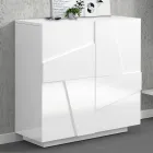 Scarpiera da Interno con 2 Ante in Melaminico Made in Italy - Naditza Viadurini