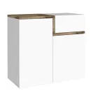 Scarpiera Ingresso 3 o 4 Ante in Legno Bianco e Ardesia o Acero - Tiscali Viadurini